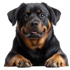Obraz premium Rottweiler isolated on transparent background