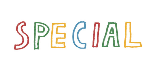 SPECIAL 手書き文字　ベクターイラスト