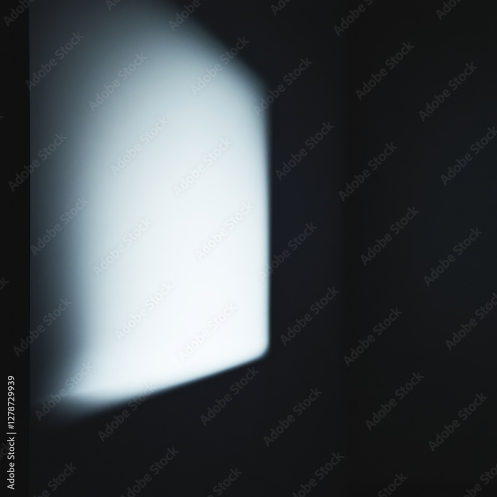 Aufkleber abstract light and shadow: a study in contrast and minimalism, exploring the interplay of light shap