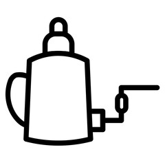 Poison Spray Pest Line Icon