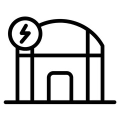 Power Gardening Energy Line Icon