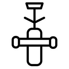 Sprinkler Lawn Watering Line Icon