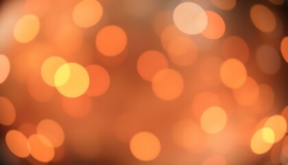 Warm Orange Bokeh Lights Background: Abstract Blurred Texture