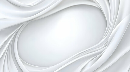 Abstract White Fabric Swirl Background Illustration