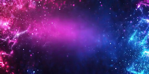 Naklejka premium Abstract Neon Space Background