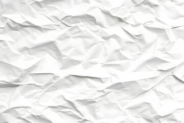 Obraz premium White Crumpled Paper Texture Background