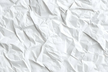 Obraz premium White Crumpled Paper Texture Background