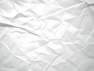 Fototapeta premium Crinkled White Paper Texture Background