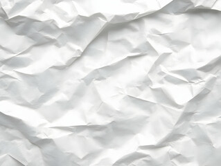 Obraz premium White Crumpled Paper Texture Background