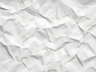 Obraz premium White Crumpled Paper Texture Background Illustration