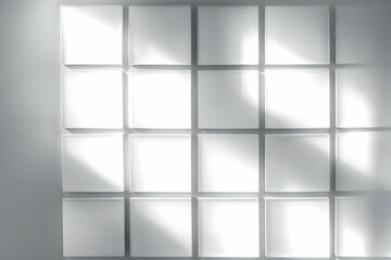 White Square 3D Illustration Background
