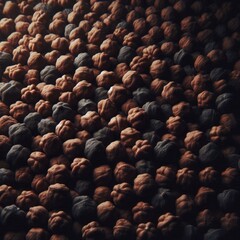 Obraz premium Close-up view of a large quantity of chickpeas.&nbsp; 