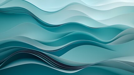 Fototapeta premium Tranquil Wavy Gradients Serene Organic Ripple Textures for Wellness Branding and Environmental Presentations