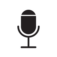 microphone icon design vector template illustration