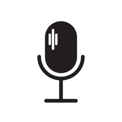 microphone icon design vector template illustration