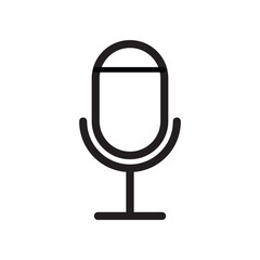 microphone icon design vector template illustration