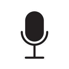 microphone icon design vector template illustration