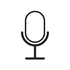 microphone icon design vector template illustration