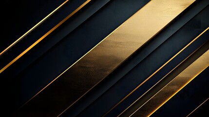 Obraz premium Elegant Minimalist Luxury Metallic Gold and Matte Black Gradient Abstract Background