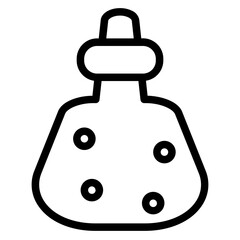 Wine Bottle Alcohol Line Icon