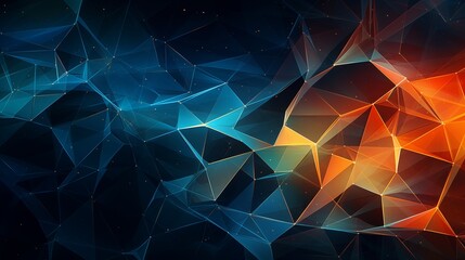 Abstract digital background. Can be used for technological processes, neural networks and AI, digital storages, sound and graphic forms, science, education