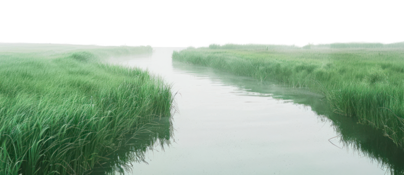 PNG River and grass field landscape nature scenery natural.