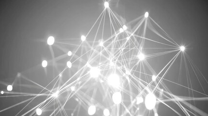 Ethereal Gray Backdrop with Faint Glowing Streaks and Intricate Patterns for Abstract Applications