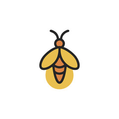 Minimalist Firefly Logo for Modern Nature Brands