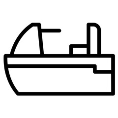 Obraz premium Jet Sea Ski Line Icon
