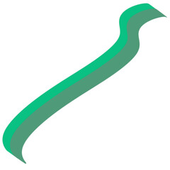 green arrow isolated