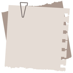 sheet of paper with clip illustration