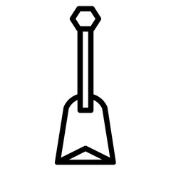 Oar Paddle Sea Line Icon