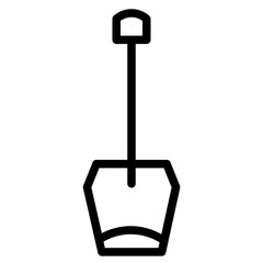 Oar Paddle Sea Line Icon