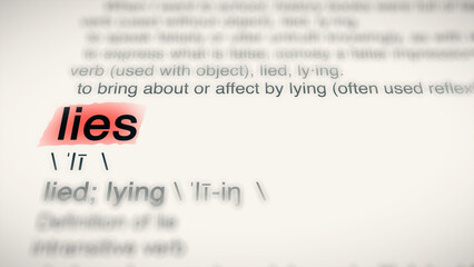 A close-up illustration of the word 