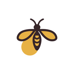 Minimalist Firefly Logo in Bold Minimalism