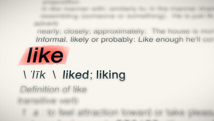 A close-up illustration of the word 