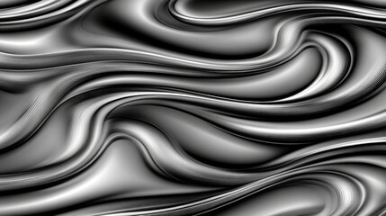 Obraz premium Abstract Gray Design with Swirling Fog-Like Shapes in a Fluid Flowing Pattern