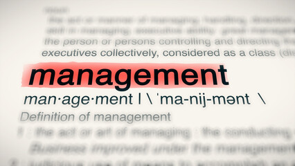 A close-up illustration of the word 