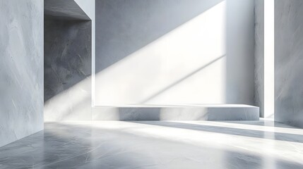 Obraz premium Minimalist Elegant Corporate Background with Refined Silver and White Gradient