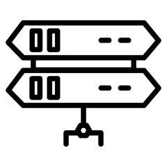 Servers Stack Network Line Icon