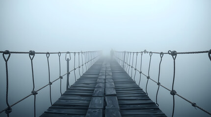 Mysterious Misty Bridge: A Journey into the Unknown
