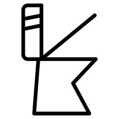 Wc Water Closet Line Icon