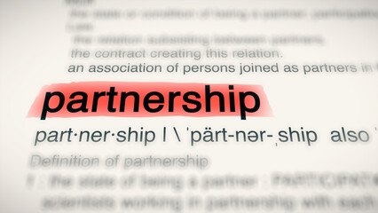 A close-up illustration of the word 