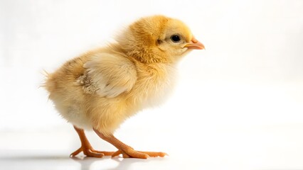 Obraz premium baby chicken on white background