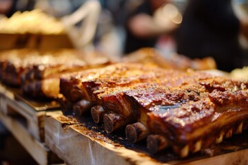 Crackling roast pork belly at Brick Lane market