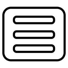 Fototapeta premium Drawer Office App Line Icon