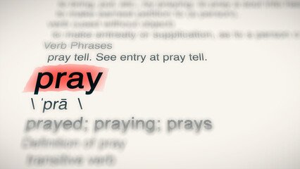 A close-up illustration of the word 