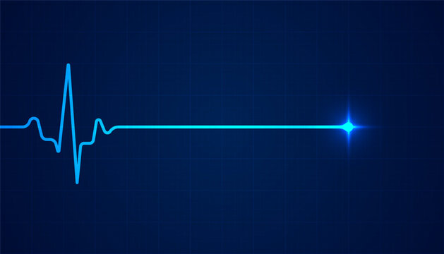 Emergency ekg monitoring. Red heart pulse. Heart beat. Electrocardiogram
