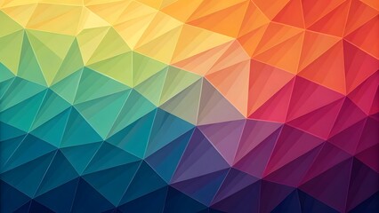 Fototapeta premium Abstract low poly background with vibrant colors
