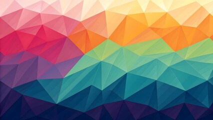 Fototapeta premium Abstract low poly background with vibrant colors
